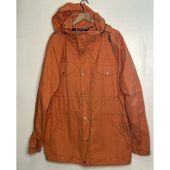 Vintage Polo Sport Ralph Lauren Jacket Mens XL Hooded Parka Outdoor USA 90s - Picture 1 of 5